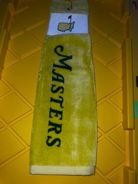 Masters Yellow Golf Towel